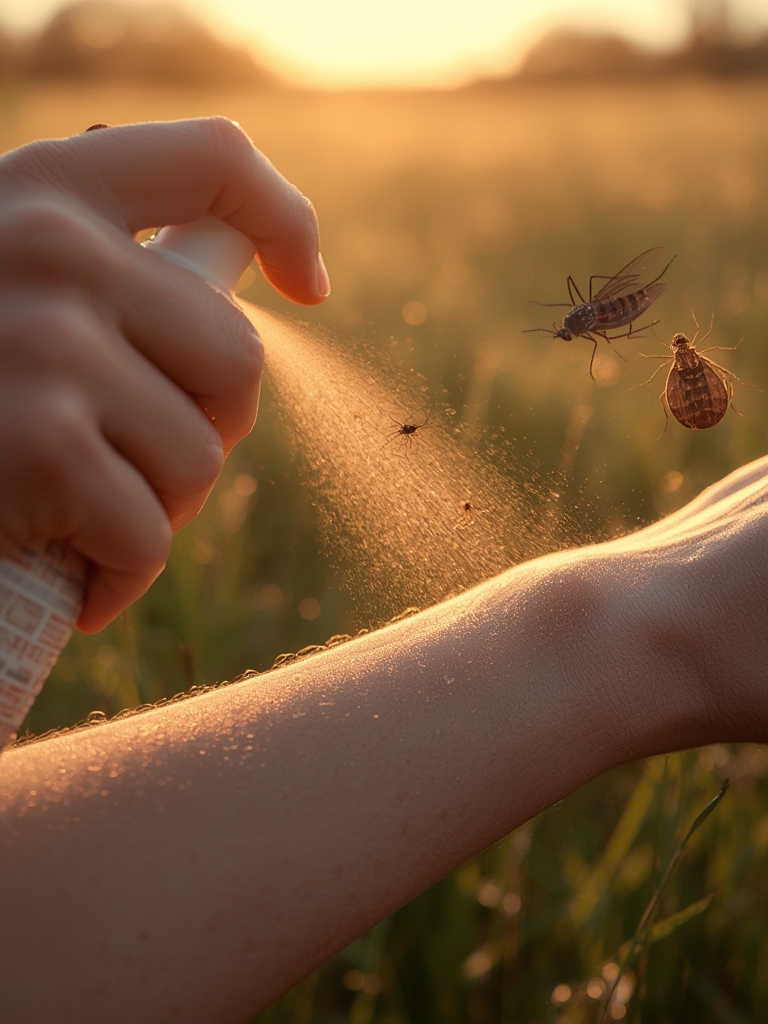 insect repellent in action