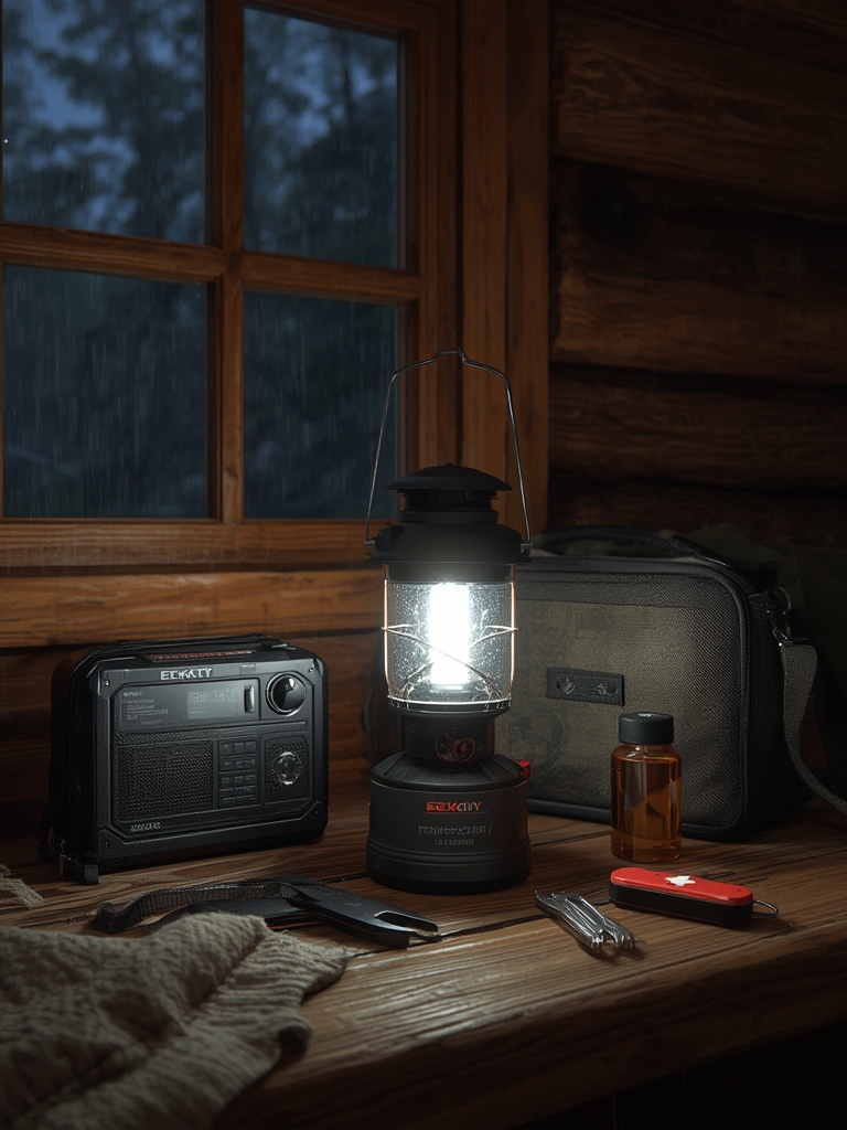 camping lanterns in action
