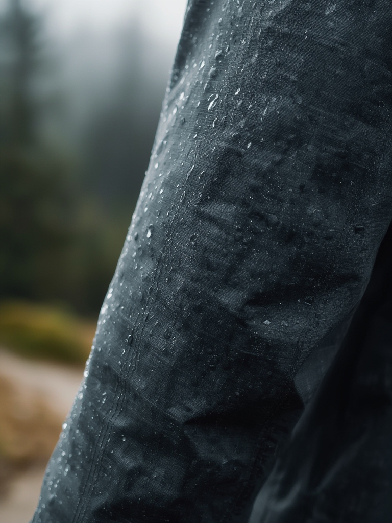 waterproof spray in action