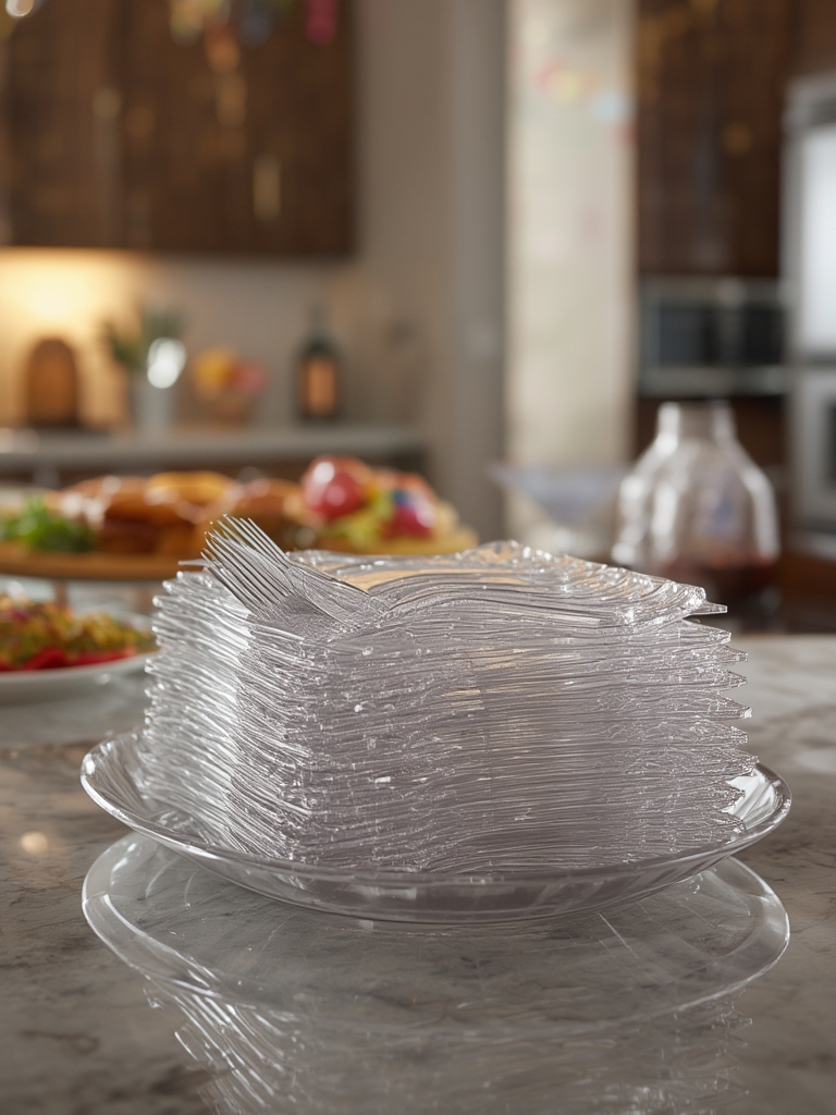 disposable cutlery in action